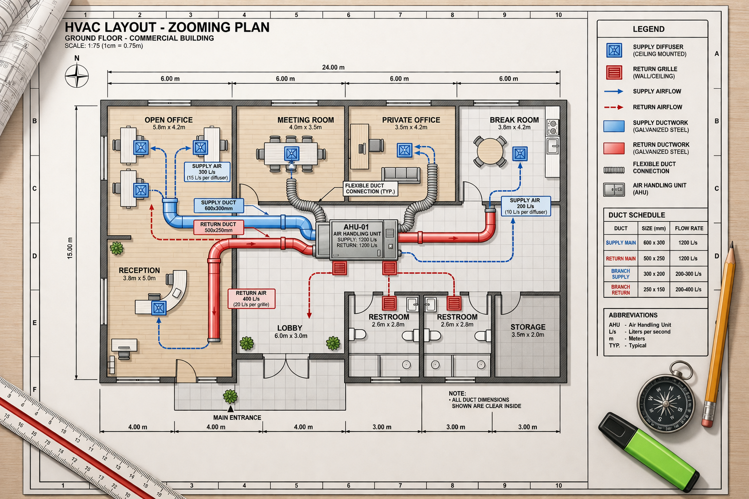 Zooming Layout Map