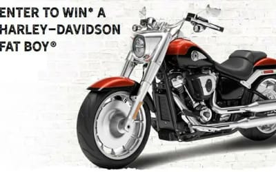 Enter for a chance to win a brand-new Harley-Davidson FAT BOY® motorcycle from Bubba's 33.