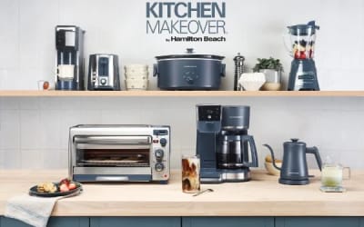 Enter for a chance to win a set of six Hamilton Beach Kitchen Makeover essentials in a stylish slate blue finish.