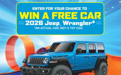 Enter for a chance to win a 2026 Jeep Wrangler in the Hot Wheels sweepstakes from Mattel.