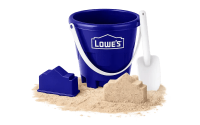 Grab a free Beach Bucket Set at your local Lowe's on July 4th — free for MyLowe's Rewards members while supplies last.