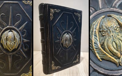 Enter for a chance to win a hand-bound prototype of John Dee's Necronomicon valued at $1,600 plus rare limited edition books.
