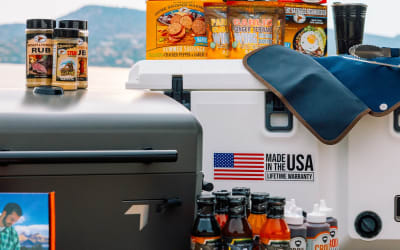 Enter for a chance to win over $1,700 in backyard BBQ gear including a cooler, tabletop grill, BBQ set, sauces, seasonings, and more.