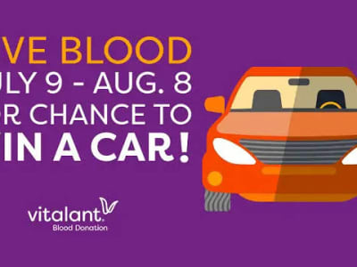 Donate blood, Power Red, platelets, or plasma with Vitalant for a chance to win up to $30,000 toward a new vehicle.
