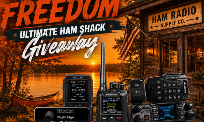 BridgeCom Summer Freedom Ultimate Ham Shack Giveaway 📻