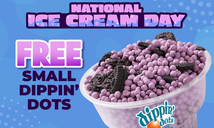Free Dippin' Dots on National Ice Cream Day 🍦