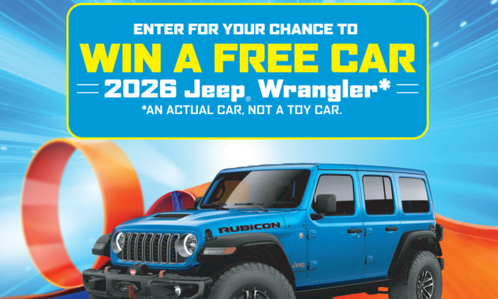 Hot Wheels Sweepstakes — Win a 2026 Jeep Wrangler 🚙