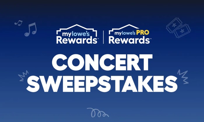 Lowe's Year of Concert Tickets Sweepstakes 🎵