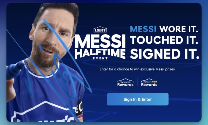 Lowe's x Lionel Messi Sweepstakes ⚽