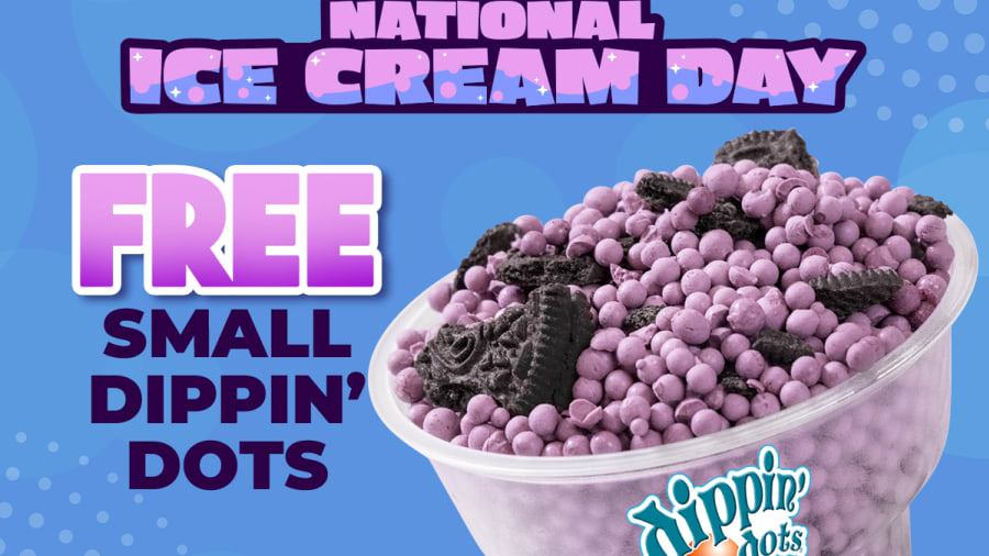 Free Dippin' Dots on National Ice Cream Day 🍦