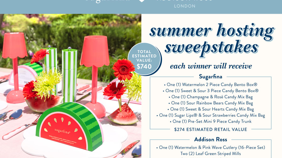 Sugarfina Evergreen Sweepstakes — Win a Sweet Prize Bundle 🍬