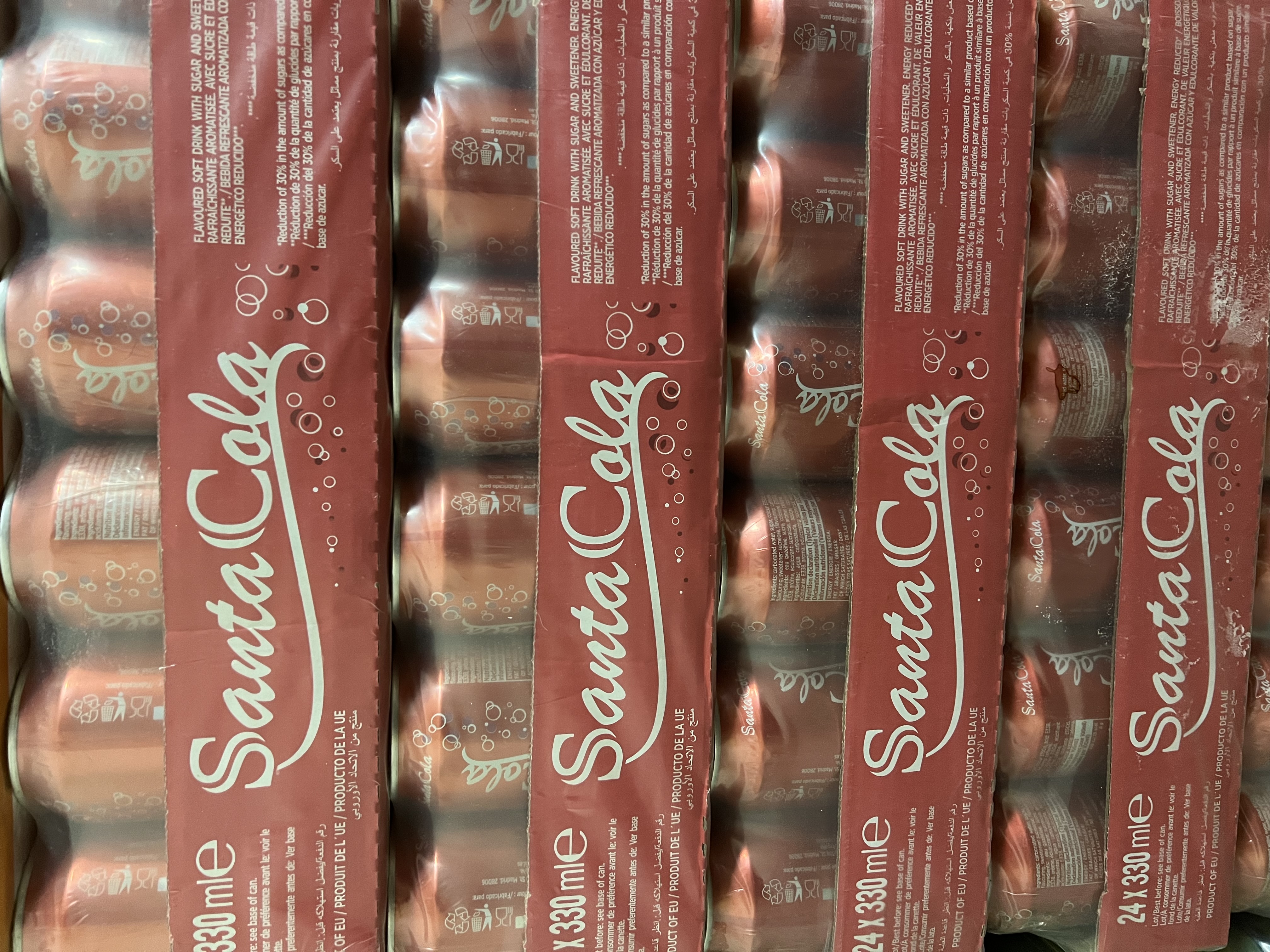 Caja de Refresco Santa cola