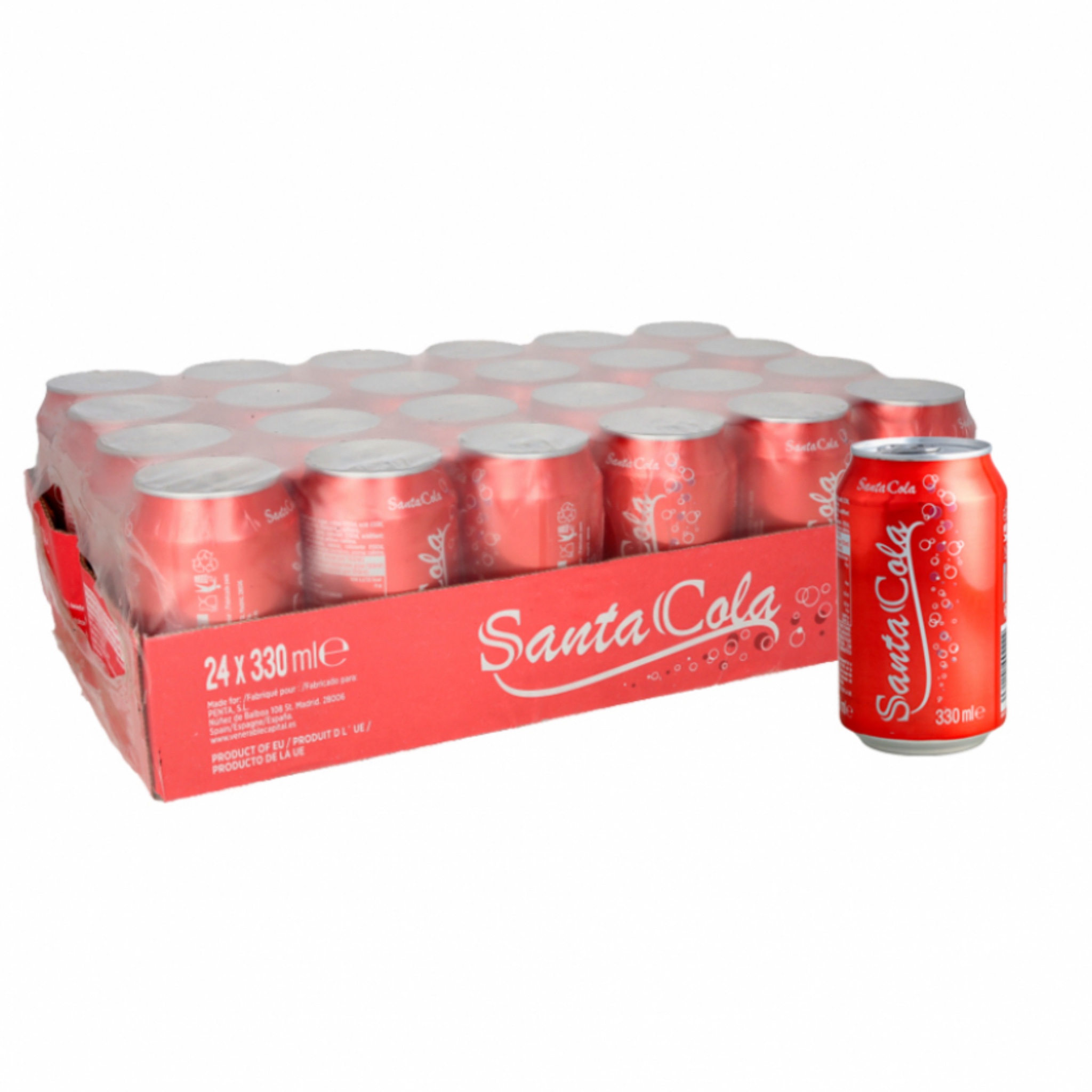 Caja de Refresco Santa cola
