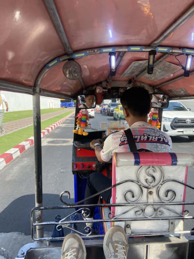 Bangkok street view from Tuk-Tuk