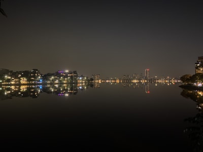 West Lake at night