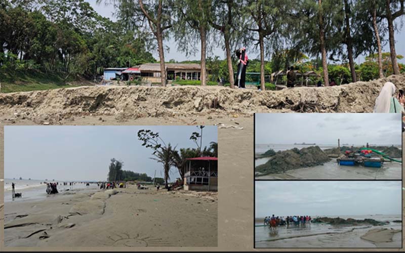 পাউবোর নাম ভাঙিয়ে পারকি সৈকত গিলছে লুসাই পার্ক!