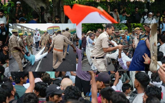 বিক্ষোভে উত্তাল দিল্লি, পুলিশের লাঠিচার্জ-গ্রেফতার
