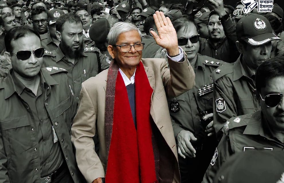 রাজপথের লড়াই পেরিয়ে বঙ্গভবনের পথে মির্জা ফখরুল