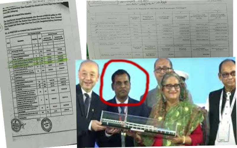রেলের চায়না বগি ক্রয়ে ডিজি আফজালের ২০০ কোটি ধান্ধা!