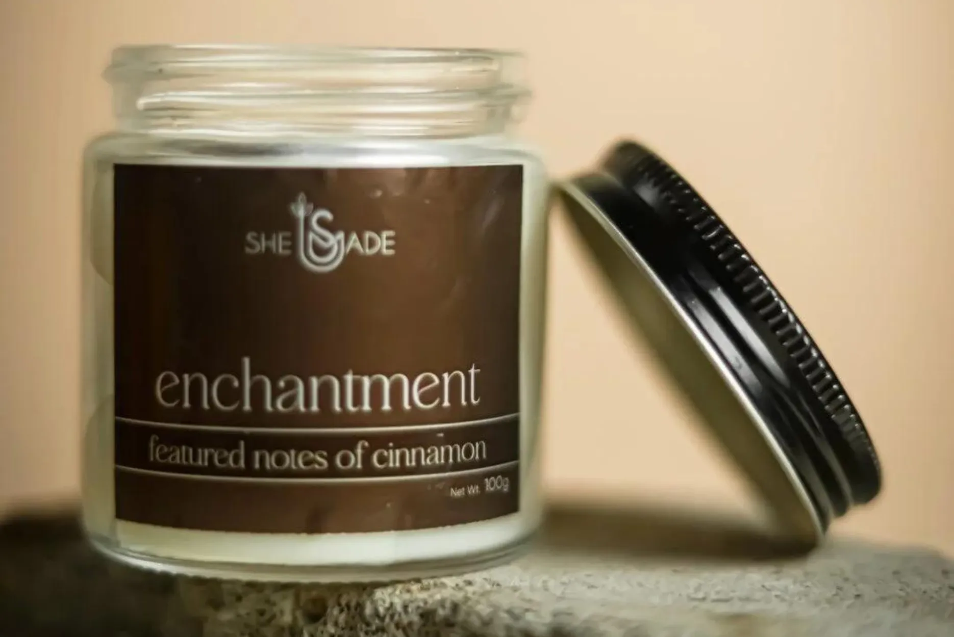 Enchantment Scented Candle (Cinnamon) (100gm)