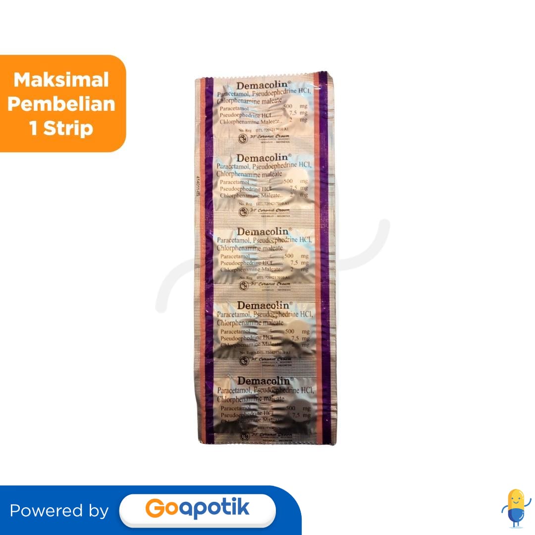DEMACOLIN STRIP 10 TABLET