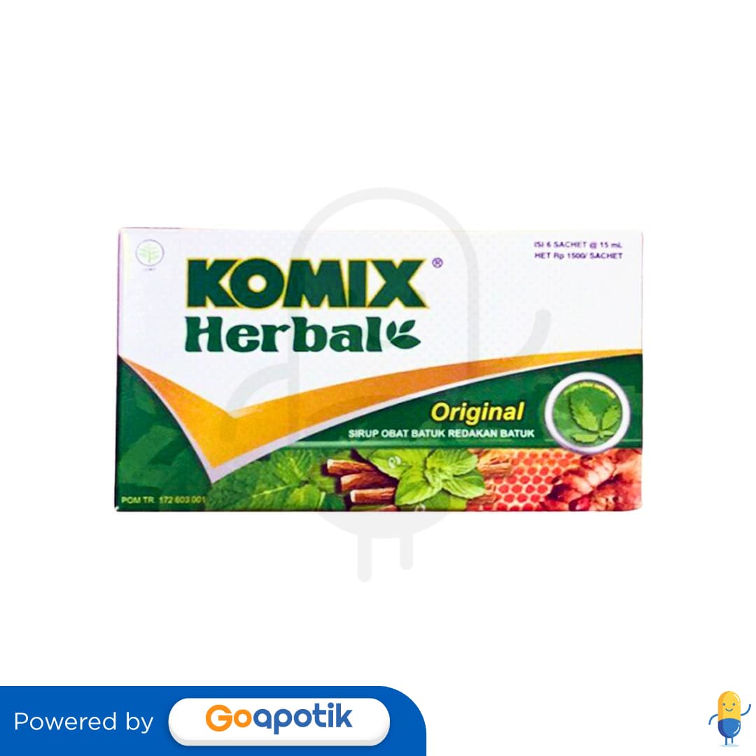 KOMIX HERBAL ORIGINAL 15 ML BOX 6 SACHET
