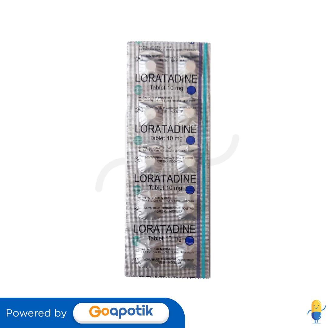 LORATADINE NOVAPHARIN 10 MG STRIP 10 TABLET
