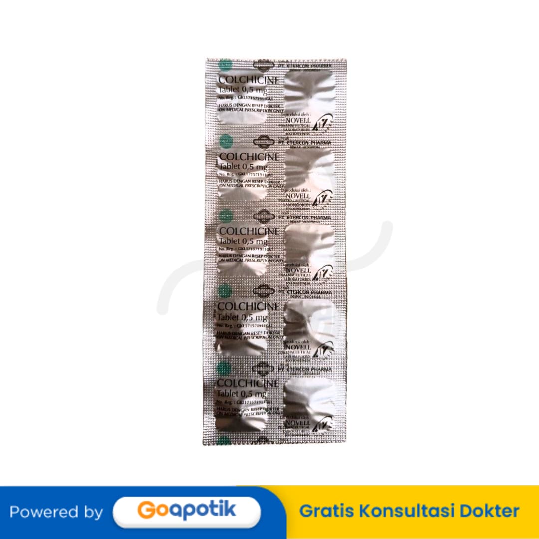 COLCHICINE ETERCON 0.5 MG TABLET