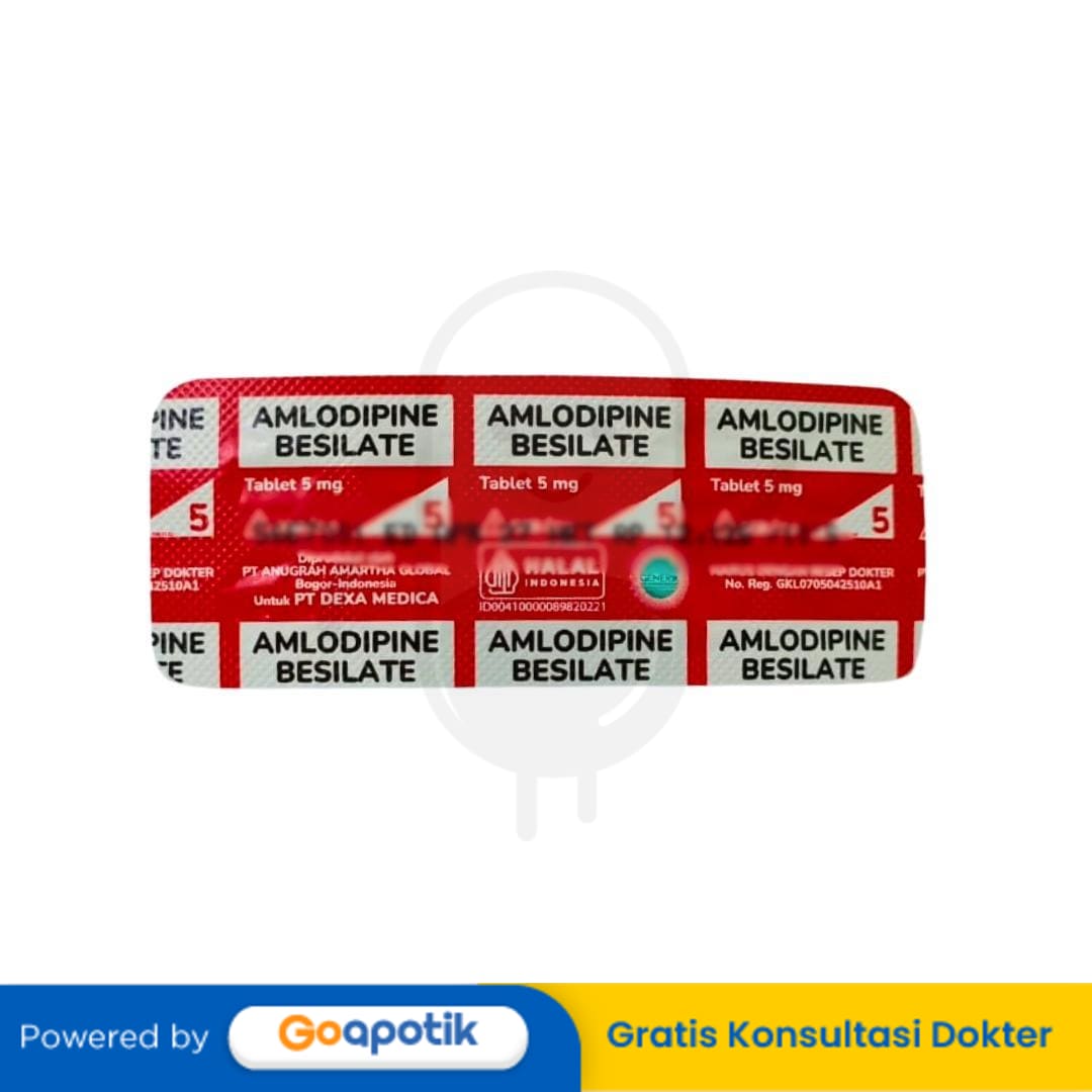 AMLODIPINE BESILATE OGB DEXA MEDICA 5 MG TABLET