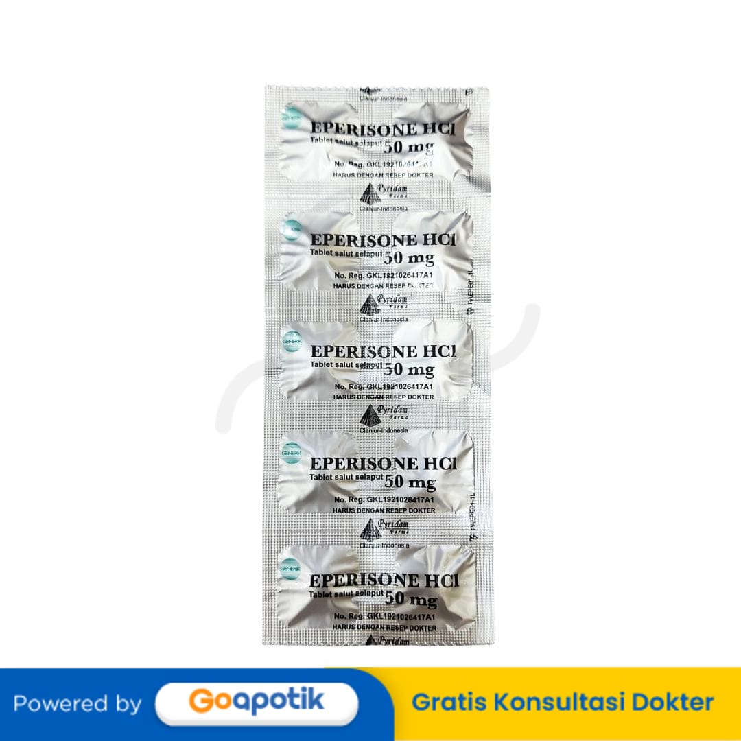 EPERISONE HCL PYRIDAM 50 MG STRIP 10 TABLET