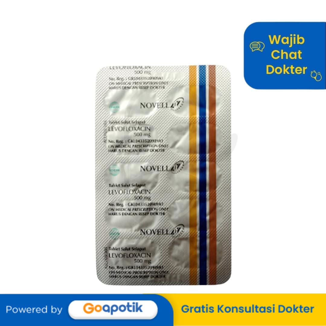 LEVOFLOXACIN NOVELL 500 MG TABLET