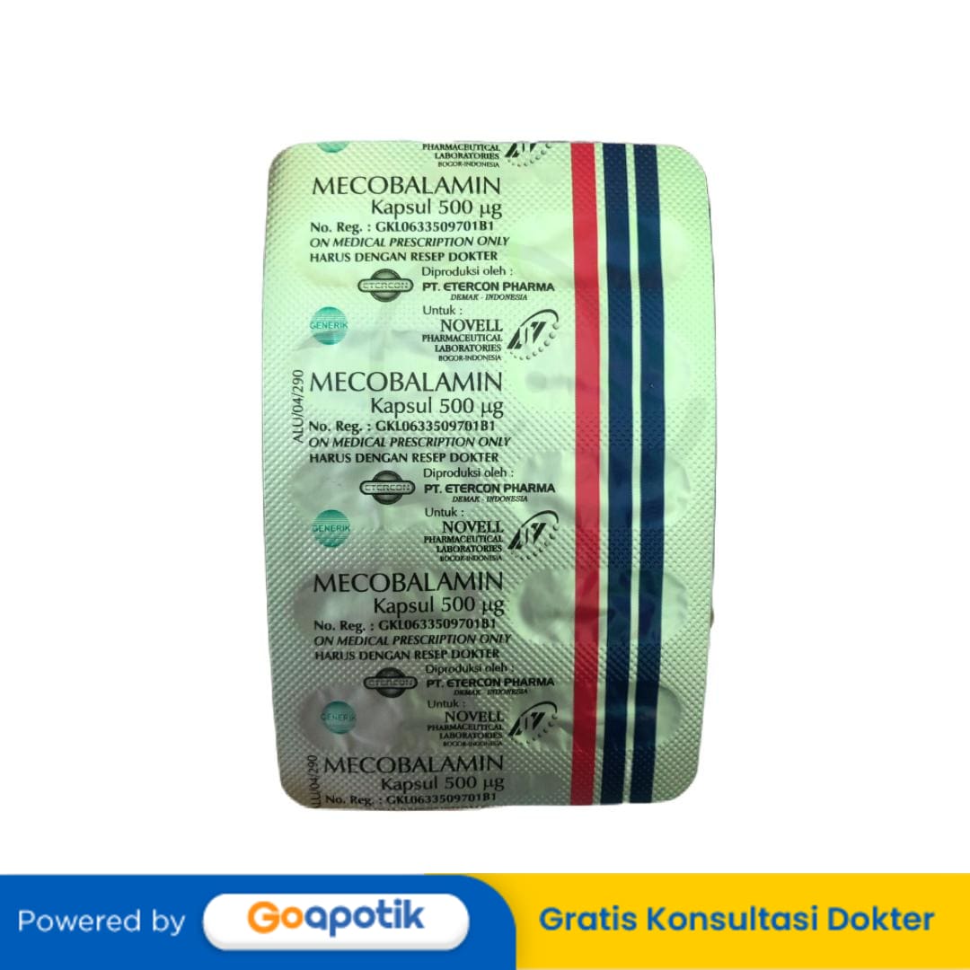 MECOBALAMINE NOVELL 500 MCG STRIP 10 KAPSUL