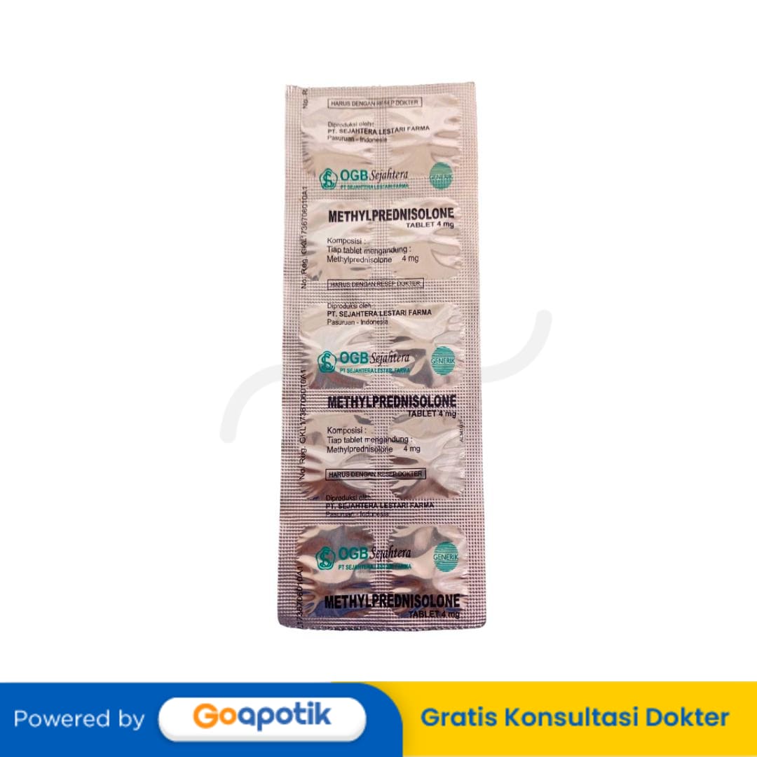 METHYLPREDNISOLONE SEJAHTERA LESTARI FARMA 4 MG TABLET