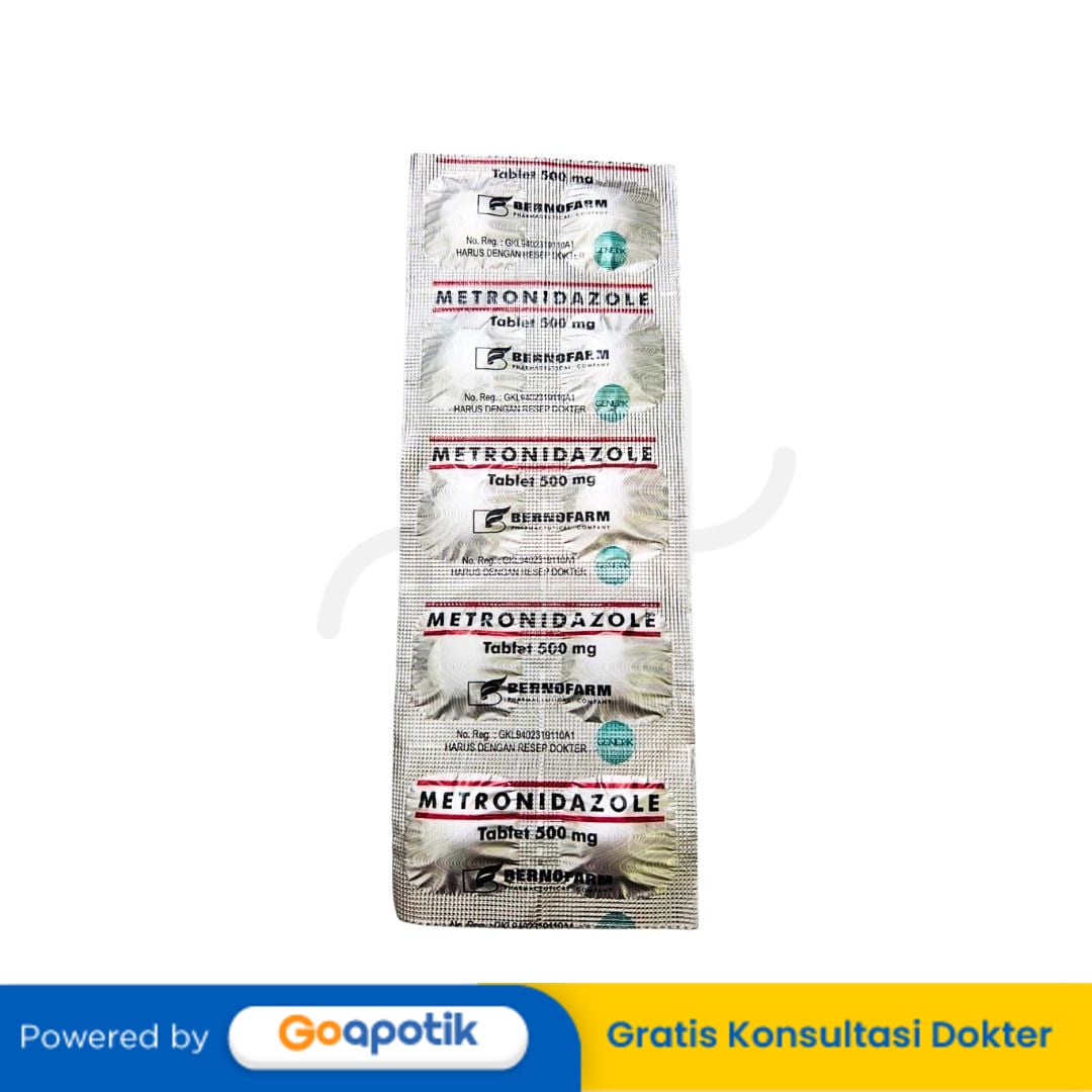 METRONIDAZOLE BERNOFARM 500 MG STRIP 10 TABLET