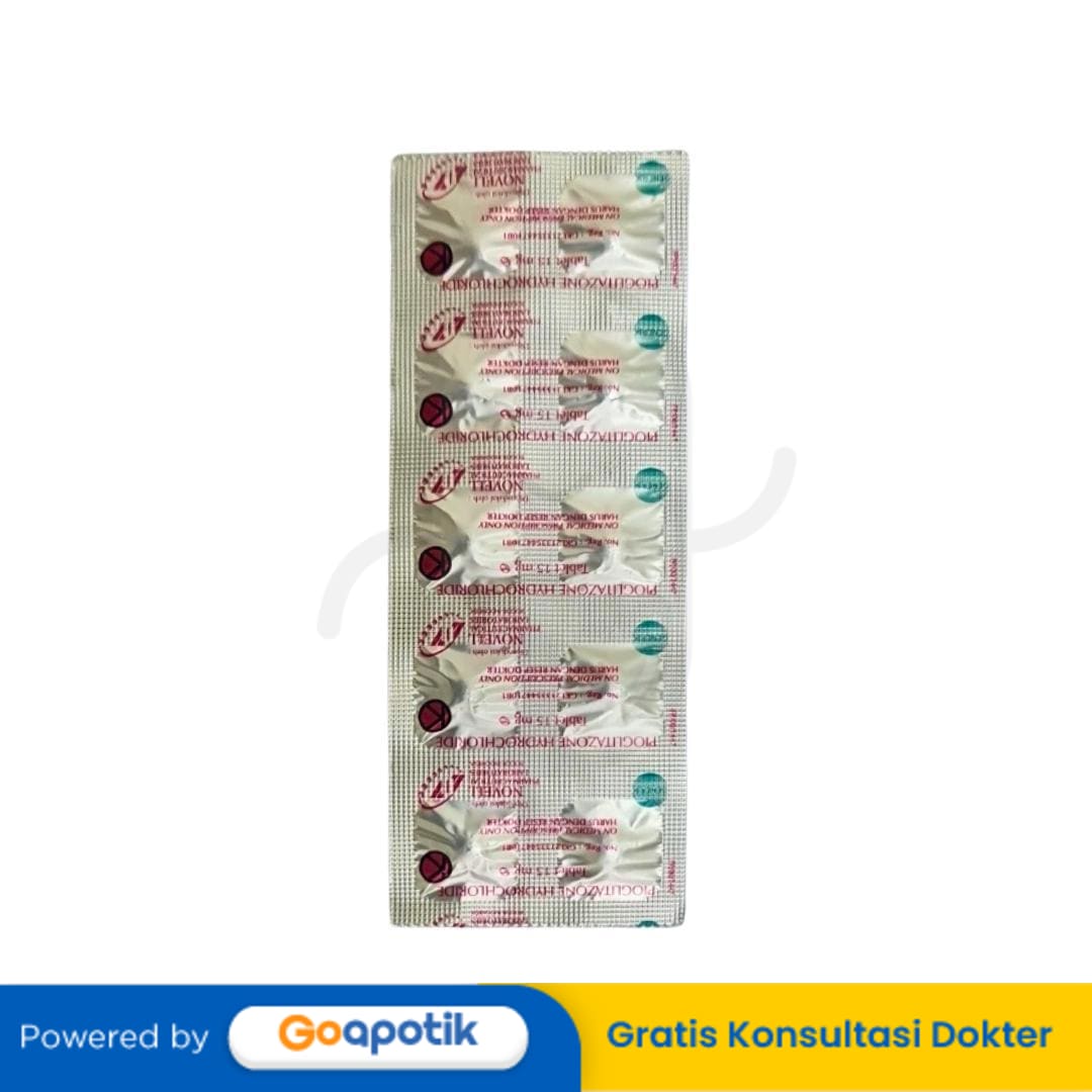 PIOGLITAZONE HYDROCHLORIDE NOVELL 15 MG TABLET