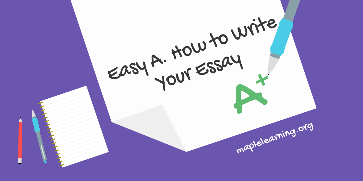 Research Paper Essay Topics Writing Essay English Essays For High School Students also Science Essay Topics Easy A How To Write Your Essay Maple Learning Exemplification Essay Thesis