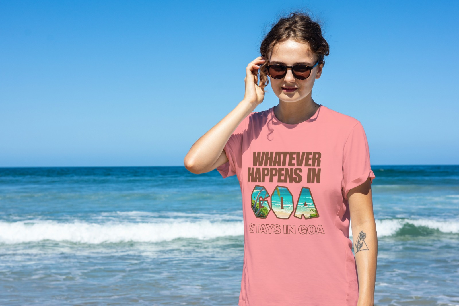 Whatever Happens In Goa Graphic T-Shirt