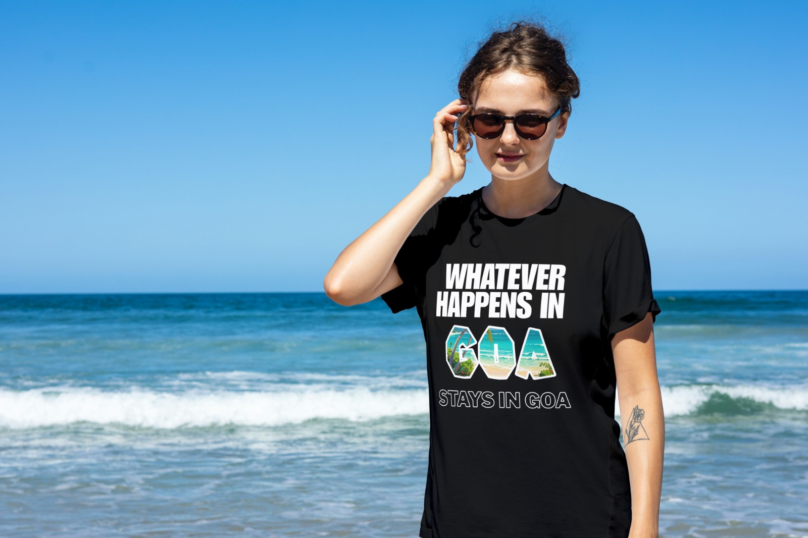 Whatever Happens In Goa Graphic T-Shirt