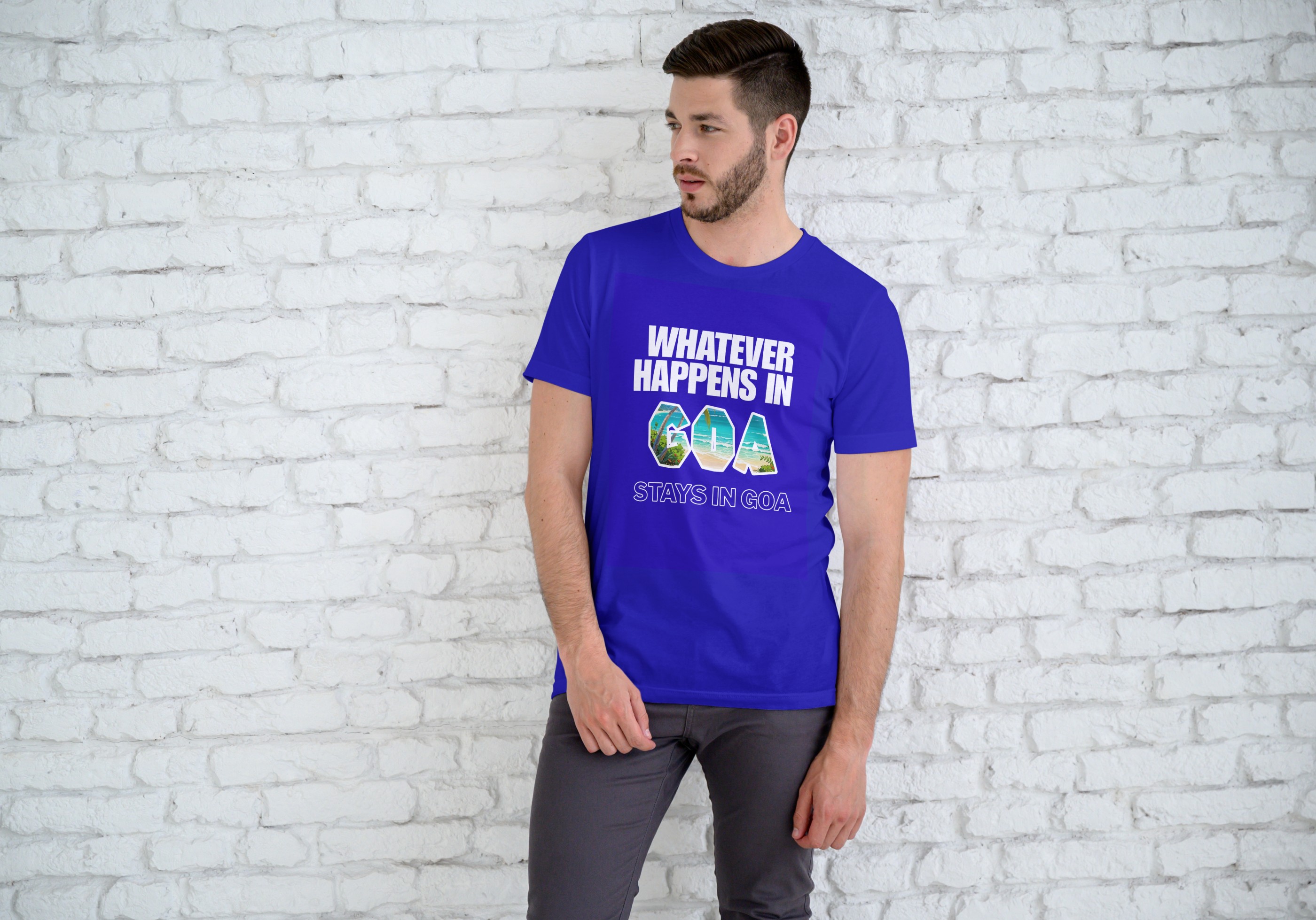 Whatever Happens In Goa Graphic T-Shirt