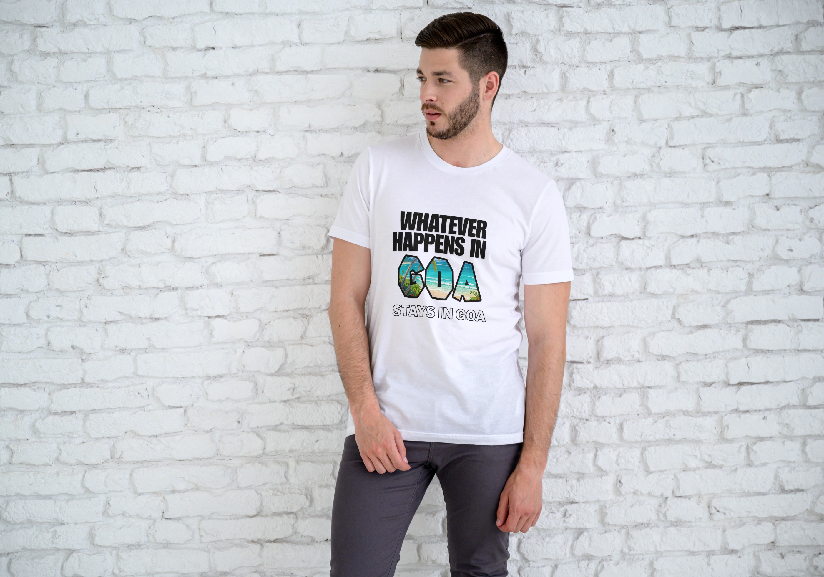 Whatever Happens In Goa Graphic T-Shirt