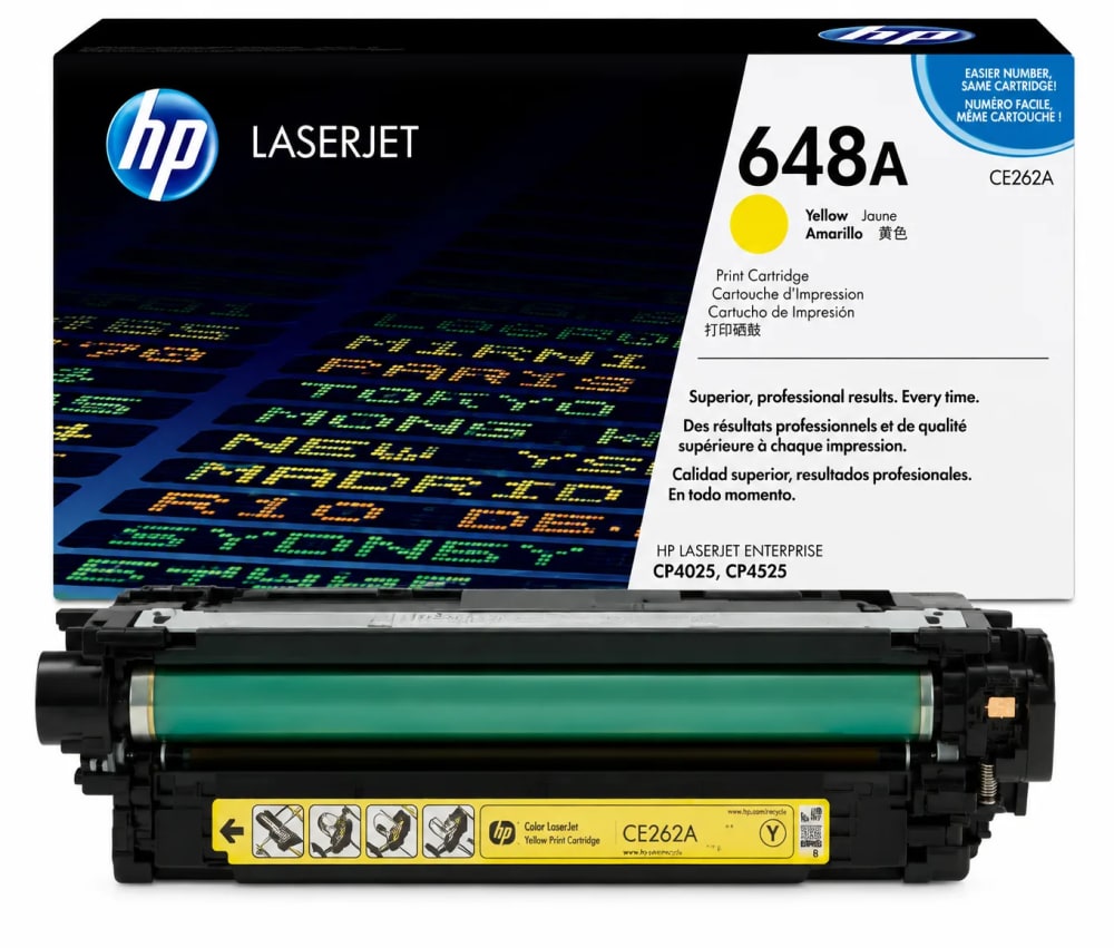 Tóner HP CE262A amarillo LaserJet CP4025 11.000 págs - imagen 1