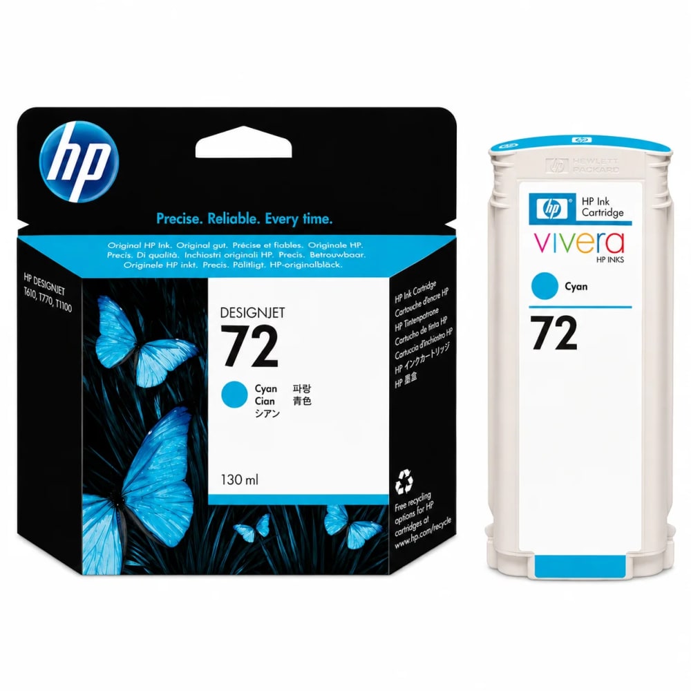 Cartucho HP 72 cian C9371A original 130 ml - imagen 1