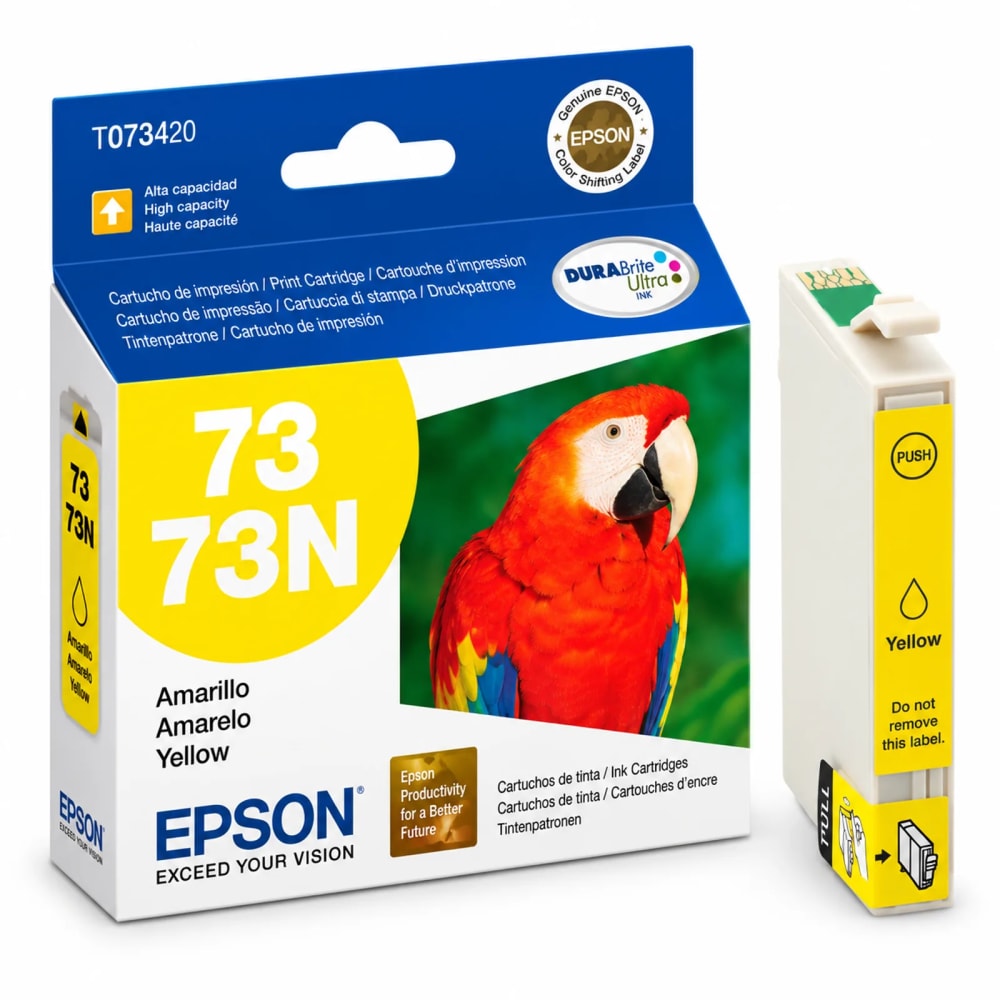 Cartucho Epson 73 / 73N amarillo T073420N original - imagen 1