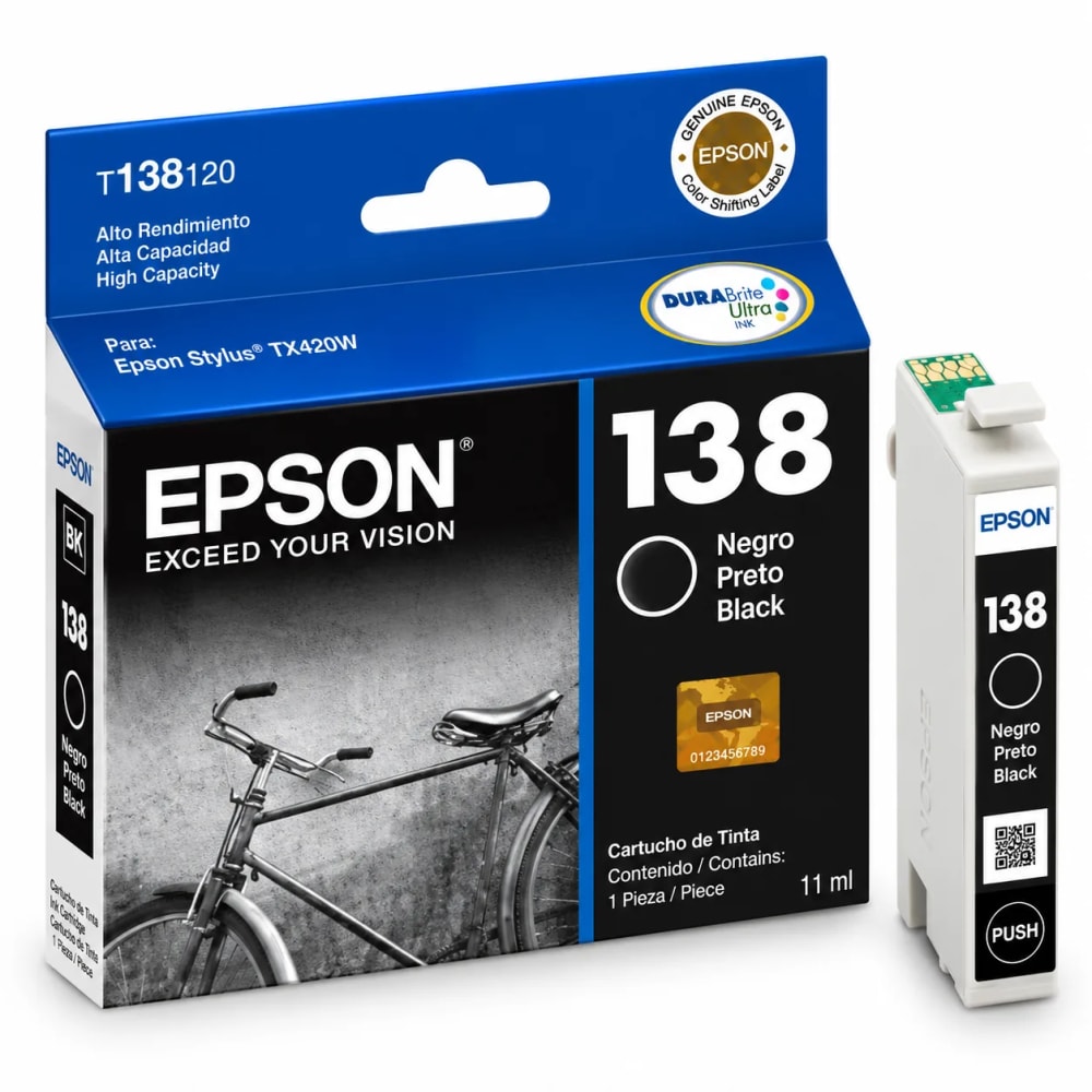 Cartucho Epson 138 negro T138120 original - imagen 1