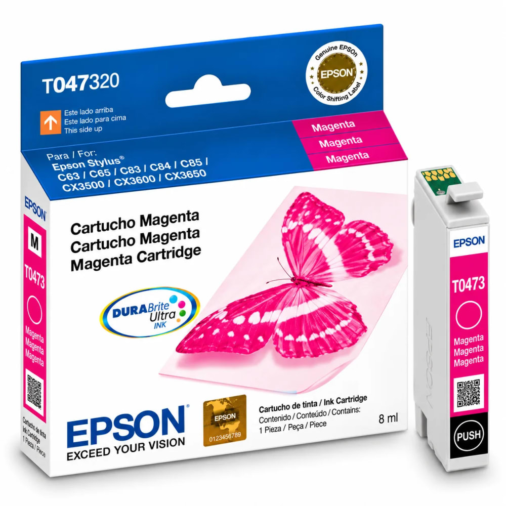 Cartucho Epson mariposa magenta T047320 original - imagen 1
