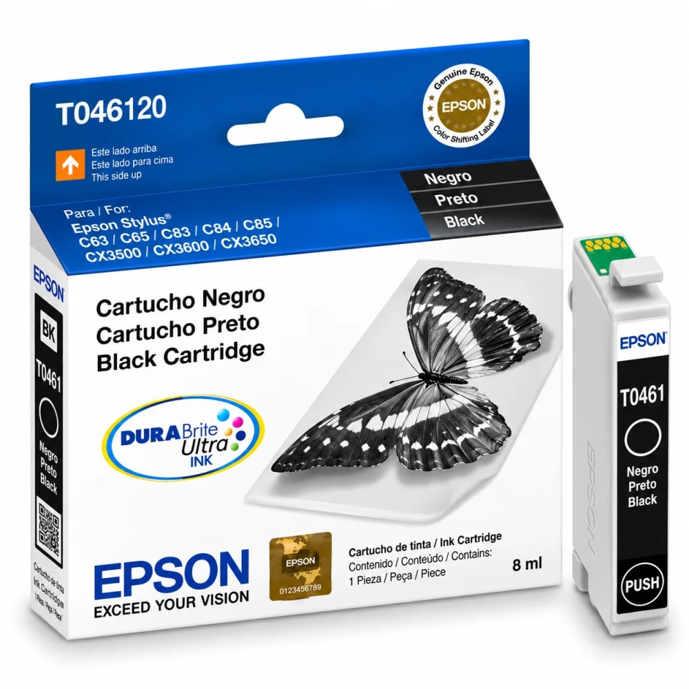 Cartucho Epson mariposa negro T046120 original - imagen 1