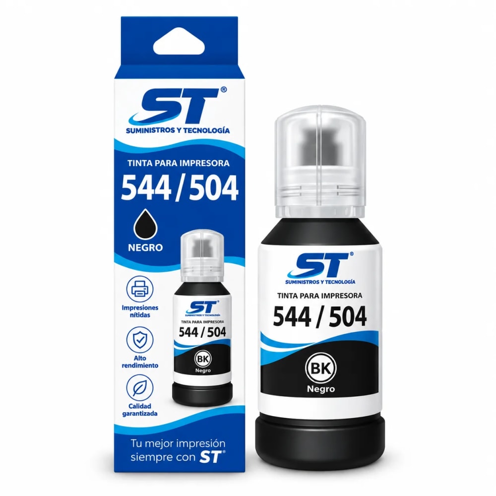 Tinta alternativa ST 544/504 negra 130 ml para impresoras Epson - imagen 1