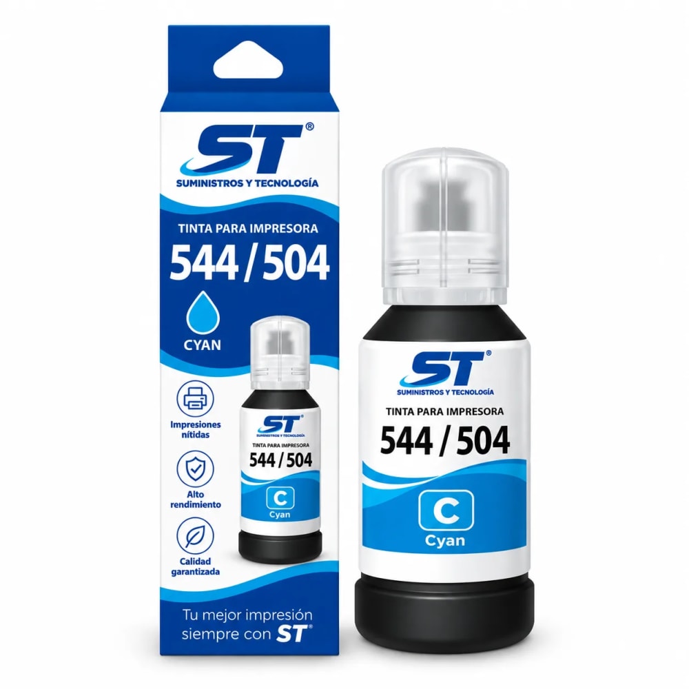 Tinta alternativa ST 544/504 cian 70 ml para impresoras Epson - imagen 1