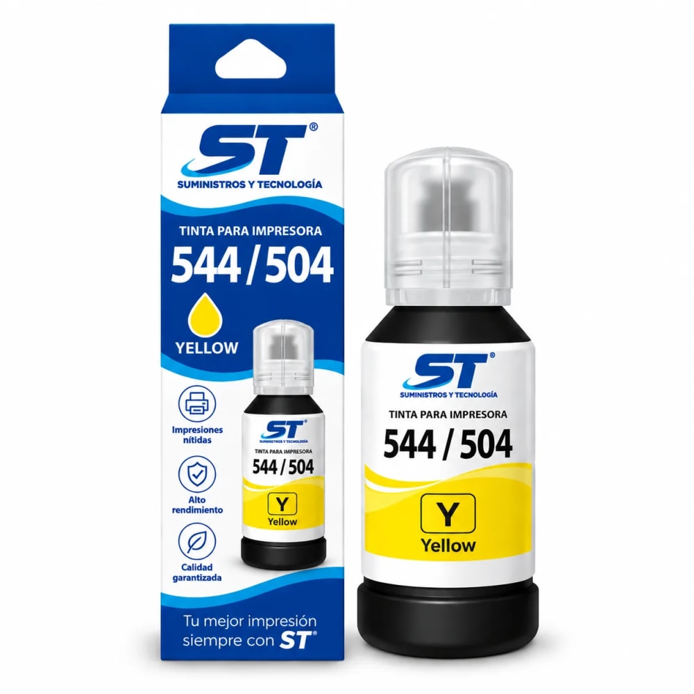 Tinta alternativa ST 544/504 amarilla 70 ml para impresoras Epson - imagen 1