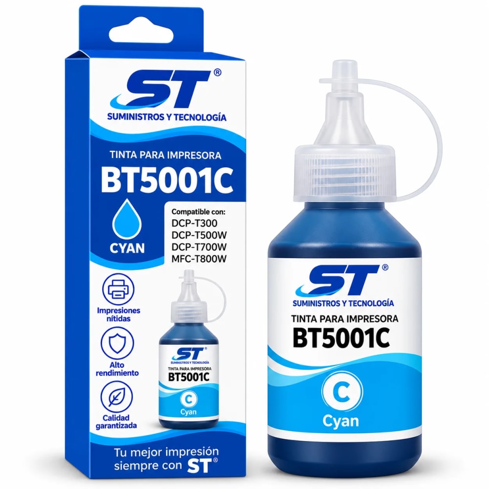 Tinta alternativa ST BT5001 cian 50 ml para impresoras Brother - imagen 1